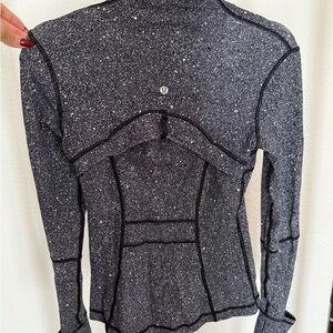 lululemon athletica Women's Gray Speckled Long Sleeve Top